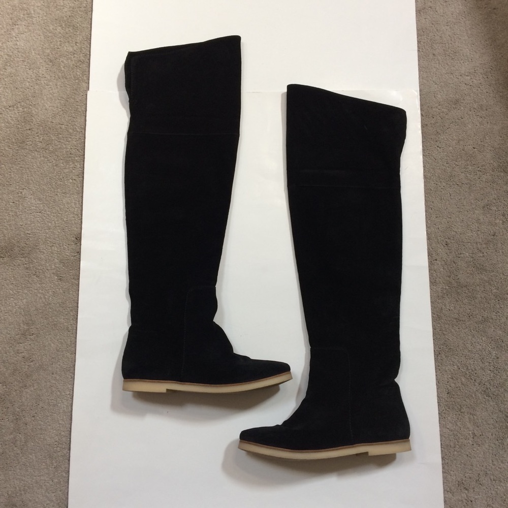 Bettye Muller Suede Over the Knee Boots
